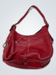 Red Leather Shoulder Bag