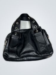 Tula Black Leather Handbag