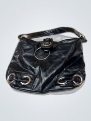 Black Leather Shoulder Bag