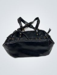 Black Leather Handbag