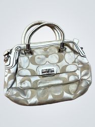 Coach Monogram Satchel Handbag