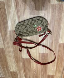 Coach Monogram Flower Crossbody Bag