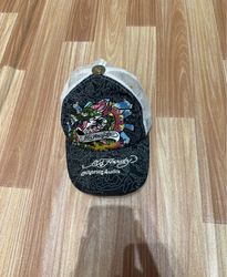 Ed Hardy "Don Ed Hardy" Embroidered Graphic Baseba..