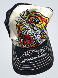 Ed Hardy Christian Audigier Embroidered Dragon Tru..