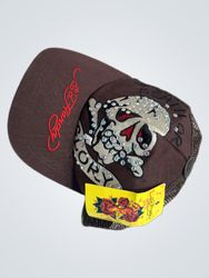 Ed Hardy Vintage Tattoo Wear Brown Trucker Hat