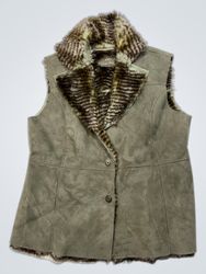 Per Una Faux Suede Fur Lined Vest