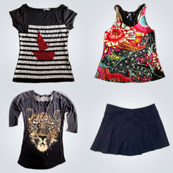 90s Y2K Tops - Skirts Collection Mix Bun..