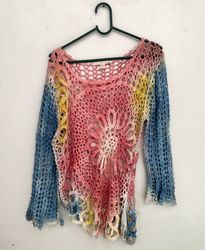 Boston Proper Crochet Sweater