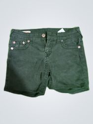 True Religion Black Denim Shorts