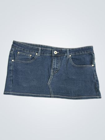 Touch me Damen Verziertes Taschen Denim Minirock Größe 16