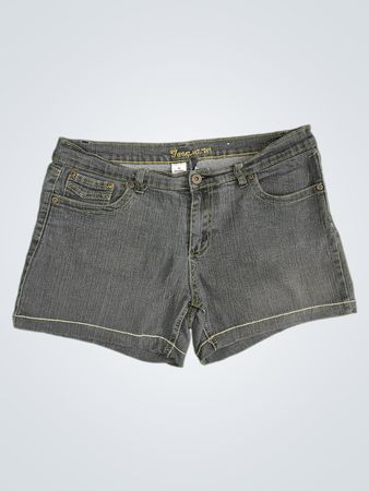 Tough Club Damen Graue Denim Shorts