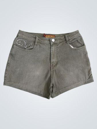 SWALLOW JEANS Damen bedruckte Denim-Shorts
