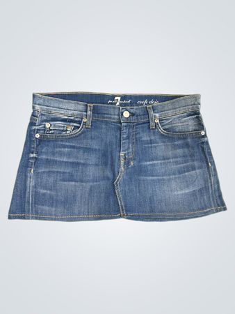 7 For All Mankind Denim Minirock