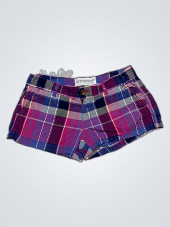 Aeropostale Plaid Stretch Cotton Shorts