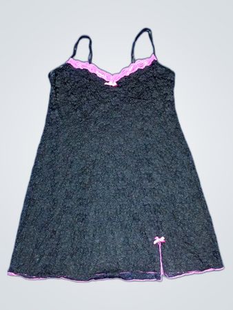 George Black Lace Slip Dress