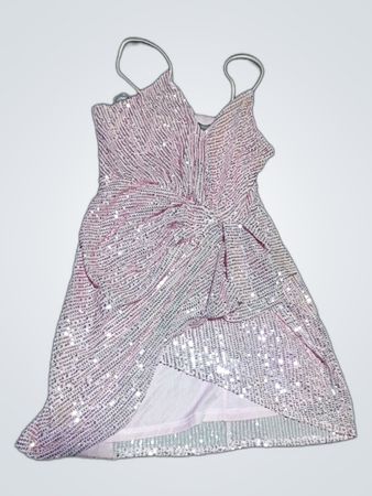 Double Crazy Sequin Party Mini Dress