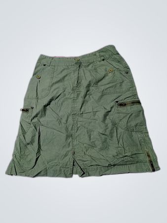 Green Cargo Skirt