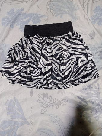 Zebra Print Skirt