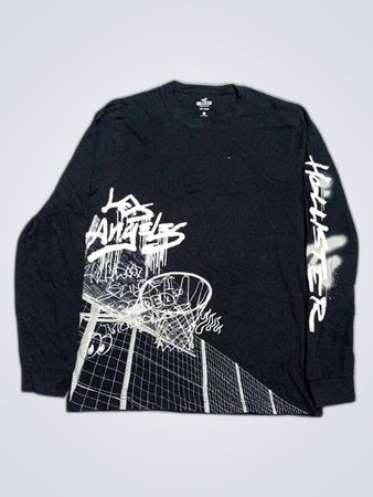 Hollister Black Long Sleeve Graphic T-Shirt