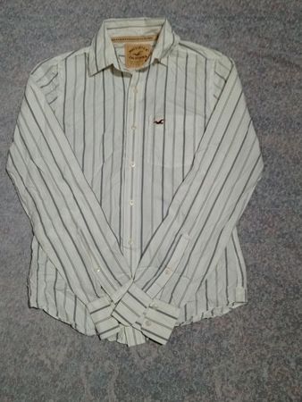 Hollister Striped Button-Up Shirt