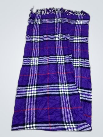 Purple Plaid Scarf