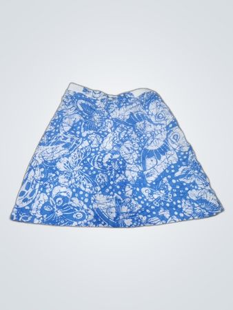 Blue Floral Skirt