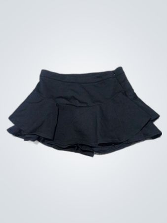 SHEIN Black Ruffled Mini Skirt