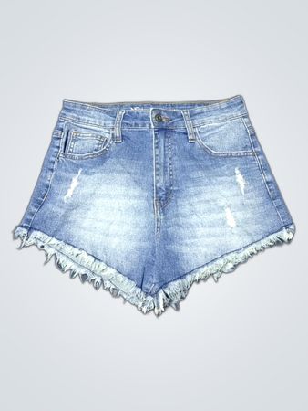 No Boundaries High-Waisted Denim Shorts