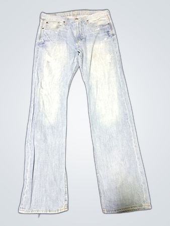 American Eagle Straight Leg Distressed Jeans