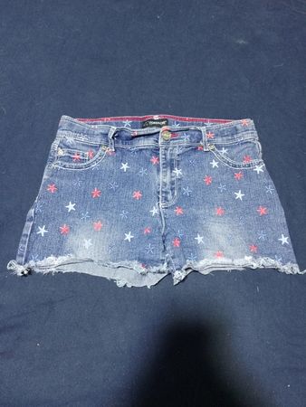 Jordache Denim Star Embroidered Shorts
