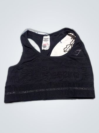 Gymshark Black Logo Sports Bra