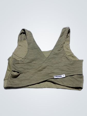GYMSHARK Olive Green Sports Bra
