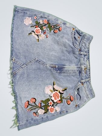 Topshop MOTO Denim Skirt