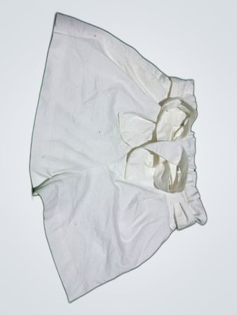 Zara White Ruffled Cotton Shorts