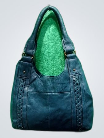 Unbranded Blue Leather Tote Bag