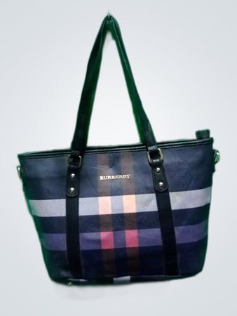 Burberry Check Tote Handbag