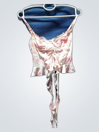 Pink Floral Corset Top