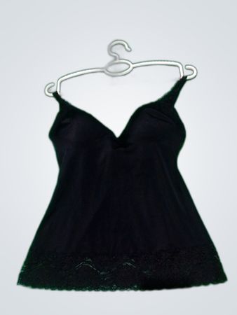 Black Lace Trim Camisole Top