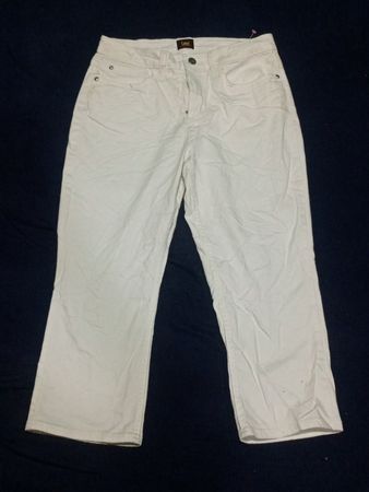 Lee White Capri Jeans