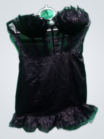 Pretty Little Thing Black Sheer Lace Blouse