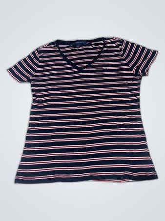 Tommy Hilfiger Striped V-Neck T-Shirt