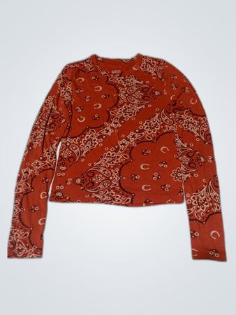 BDG Paisley Long Sleeve Top