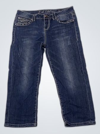 LA Idol Embellished Skinny Cropped Jeans