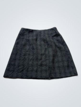 Gray Plaid Skirt