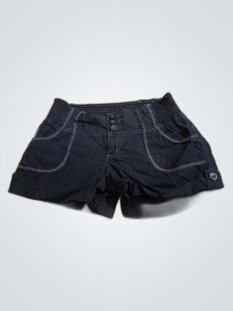OP Black Cotton Cargo Shorts