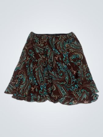 Brown Paisley Skirt