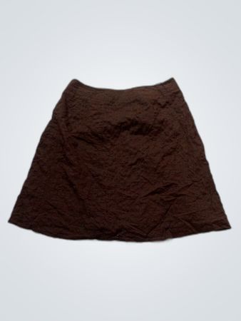 Brown Cotton Skirt