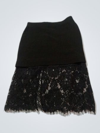 Topshop Black Lace Skirt