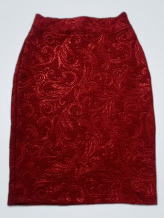 Red Lace Skirt