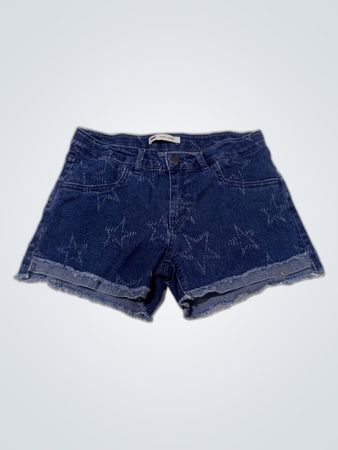 Levi's Star Print Denim Shorty Shorts